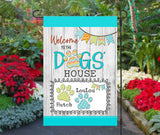 Personalized Pet Garden Flag - Spring Season 12x18 - Custom Doghouse Theme