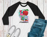 Love Teacher Life Top - Plus Size Teacher Shirt - Ladies Teacher Gift