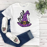 Purple Witch Halloween Shirt for Plus Size Women - Adult Witchy Top