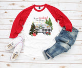 Christmas Camper Holiday Shirt - Festive Plus Size for Women - Camping Theme - Wonderful Time of Year