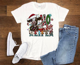 Christmas Heifer Shirt for Women - Plus Size Holiday Cow Tee