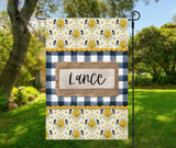 Personalized Honey Bee Welcome Garden Flag  Custom 12 x 18 Summer Gift