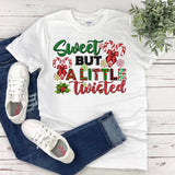 Candy Cane Christmas Top for Plus Size Women - Sweet and Sassy Holiday Shirt