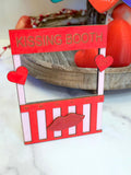 Valentine Tiered Tray Decor - Love Kissing Booth Cherub Sign Hearts