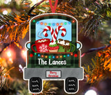 Christmas Ornament - Personalized Christmas Truck Hot Cocoa